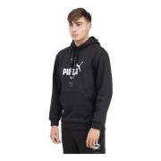 Zwarte hoodie sweatshirt casual sportieve stijl Puma , Black , Heren