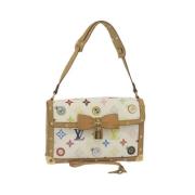 Pre-owned Canvas louis-vuitton-bags Louis Vuitton Vintage , White , Da...