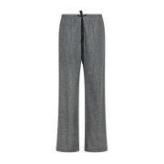 Wollen Trekkoordbroek Forte Forte , Gray , Dames