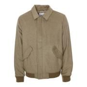 Bomberjack van wolmix Wax London , Beige , Heren