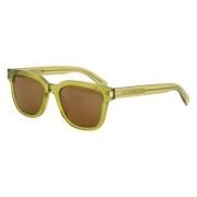 Groene SL 711 zonnebril, uniseks model Saint Laurent , Green , Unisex