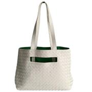 Pre-owned Leather shoulder-bags Bottega Veneta Vintage , White , Dames