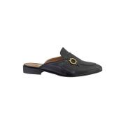 Klassieke Leren Loafer Schoen L'Autre Chose , Black , Dames