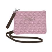 Tricot en strass clutch tas MC2 Saint Barth , Pink , Dames