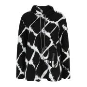 Grafisch Print Sweatshirt Doris S , Black , Heren