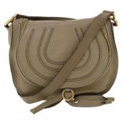 Pre-owned Leather shoulder-bags Chloé Pre-owned , Beige , Dames