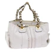 Pre-owned Leather shoulder-bags Chloé Pre-owned , White , Dames