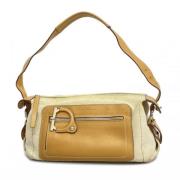 Pre-owned Canvas shoulder-bags Salvatore Ferragamo Pre-owned , Brown ,...