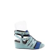 Pre-owned Suede sandals Balenciaga Vintage , Blue , Dames