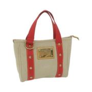 Pre-owned Cotton handbags Louis Vuitton Vintage , Beige , Dames