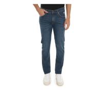 5-Pocket Denim Jeans met Contraststiksels Roy Roger's , Blue , Heren