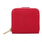 Pre-owned Leather wallets Yves Saint Laurent Vintage , Red , Dames