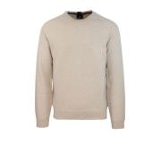 Oranje Merino Wol Ronde Hals Sweater PS By Paul Smith , Beige , Heren