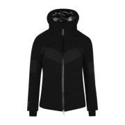 Zwarte Race Ski Down Jacket Emporio Armani EA7 , Black , Dames