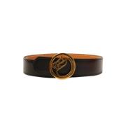 Pre-owned Leather belts Hermès Vintage , Black , Dames