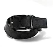 Pre-owned Leather belts Coach Pre-owned , Black , Dames