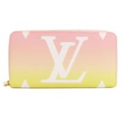 Pre-owned Fabric wallets Louis Vuitton Vintage , Yellow , Dames