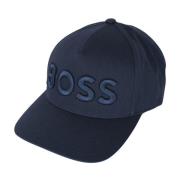 Katoenen Baseballpet met gebogen klep Hugo Boss , Blue , Unisex