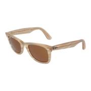 Zonnebril met vierkant montuur RB 2140 Ray-Ban , Beige , Unisex