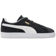 Zwarte leren sneakers Puma , Black , Heren