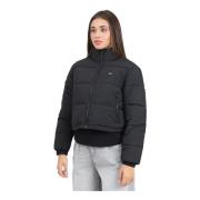 Zwarte Pufferjas Urban Stijl Tommy Jeans , Black , Dames