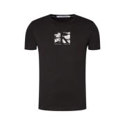 Heren Logo T-shirt Calvin Klein Jeans , Black , Heren