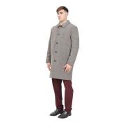 Beige wollen jas klassieke stijl Selected Homme , Gray , Heren