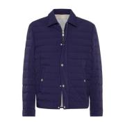 Lichtgewicht Donsjas Brunello Cucinelli , Blue , Heren