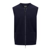 Gekookte wol vest Fynch-Hatton , Blue , Heren