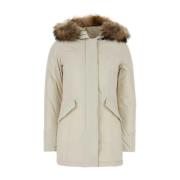 Milky Cream Parka Woolrich , Beige , Dames