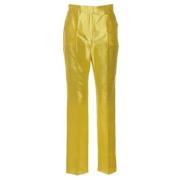 Stijlvolle broeken voor vrouwen Max Mara Studio , Yellow , Dames