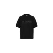 Casual Katoenen T-shirt Jacquemus , Black , Heren