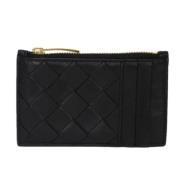 Pre-owned Leather wallets Bottega Veneta Vintage , Black , Dames