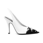 Fiona Slingback High Heels The Attico , White , Dames