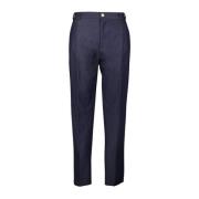 Iconen Plooiende Broek Blauw Kasjmier Dior , Blue , Heren