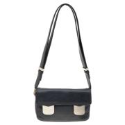 Pre-owned Leather shoulder-bags Valentino Vintage , Black , Dames