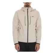 Ritshoodie met contrastdetails Boss , Beige , Heren