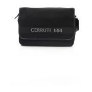 Crossbody Tassen met Logo Sluiting Cerruti 1881 , Black , Heren