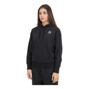 Klassieke Zwarte Hoodie Sweater Puma , Black , Dames