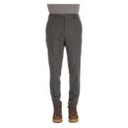 Grijze Wol Kasjmier Broek PT Torino , Gray , Heren