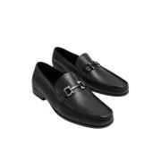 Stijlvolle leren mocassins voor heren Salvatore Ferragamo , Black , He...