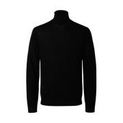 Heren Hoge Hals Lange Mouw Trui Selected Homme , Black , Heren