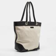 Pre-owned Canvas totes Gucci Vintage , Beige , Dames