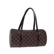 Pre-owned Canvas handbags Louis Vuitton Vintage , Brown , Dames