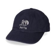 Geborduurde 6 Panel Cap Verstelbaar by Parra , Blue , Heren