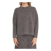 Boxy Wollen Trui Max Mara Weekend , Gray , Dames