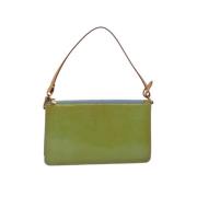 Pre-owned Leather louis-vuitton-bags Louis Vuitton Vintage , Green , D...