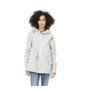 Korte Parka Jas met Verstelbare Capuchon Mr&Mrs Italy , Gray , Dames