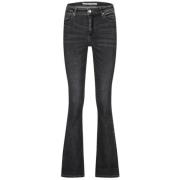 Hoge Taille Bootcut Jeans in Grijs Raizzed , Gray , Dames