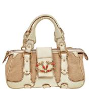 Pre-owned Leather shoulder-bags Valentino Vintage , Beige , Dames